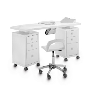 Table Manicure Square Double Vented 